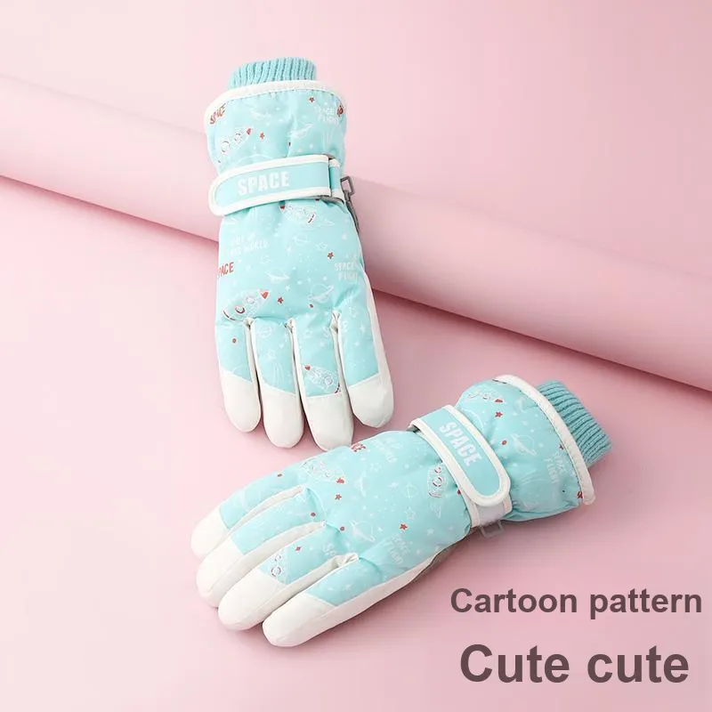 YUZHAOLIN Polyester Gloves Kids' Black-4