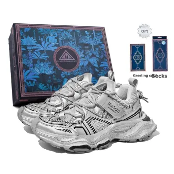 Masongarments Cushioned Wear Resistant Height Increasing Low Top Chunky Sneakers Unisex Box Limited Edition