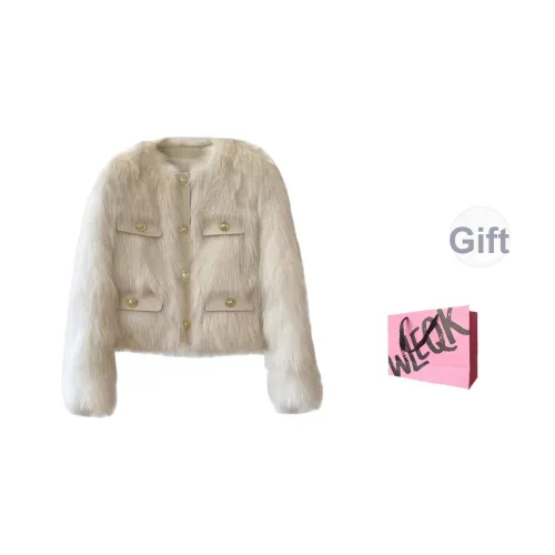 CTRTRC Ecru Женская меховая одежда