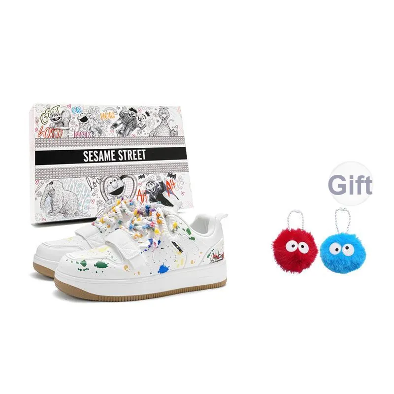 SESAME STREET Waterproof, Balanced, And Breathable Low Top Skateboard Shoes Unisex-23