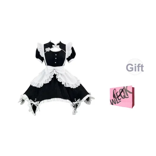 CTRTRC Черные Женские Лолита Платья