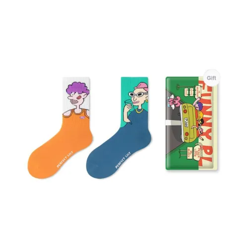 PL Носки Crew Унисекс Сумка для покупок 2 упаковки Смешанные цвета