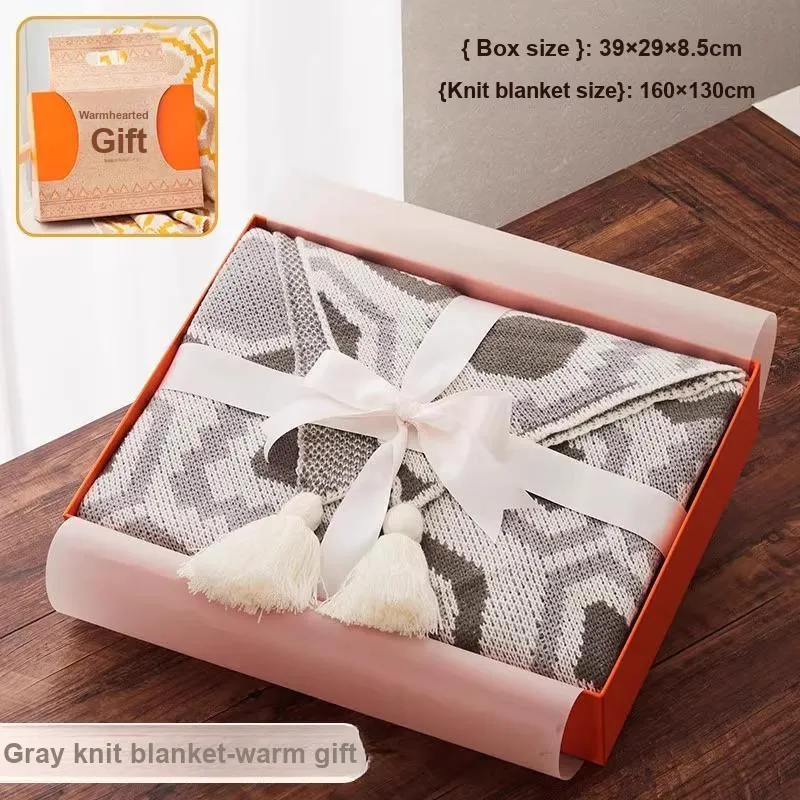 TIXILI Practical Knitted Fabric Blanket For Air Conditioners-3