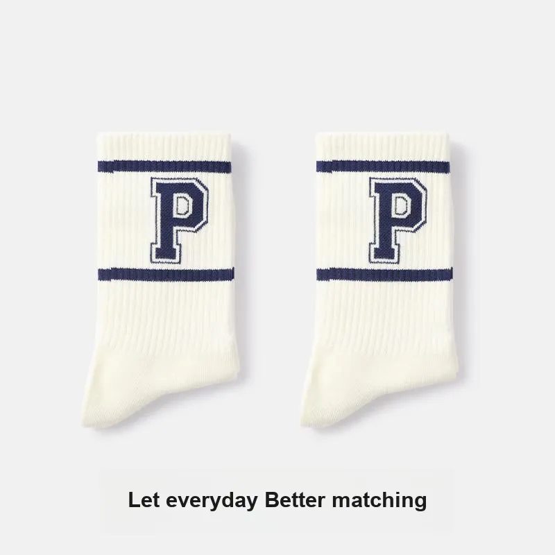 Primeet Mid Calf Socks Unisex 5 Pack-8