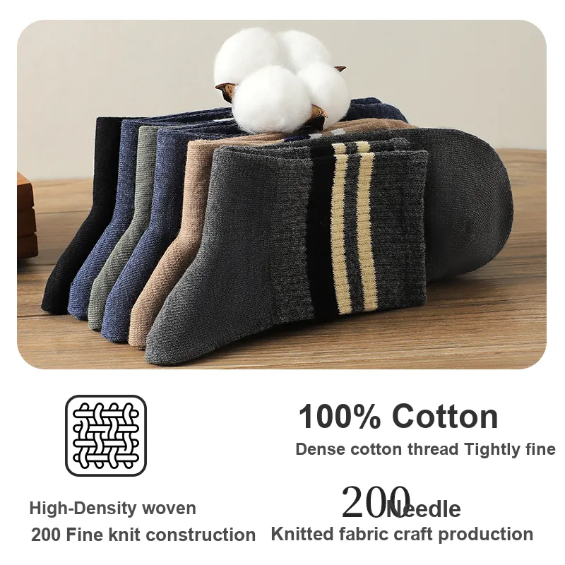 Lanza Mid Calf Socks Men's 6 Pack-5