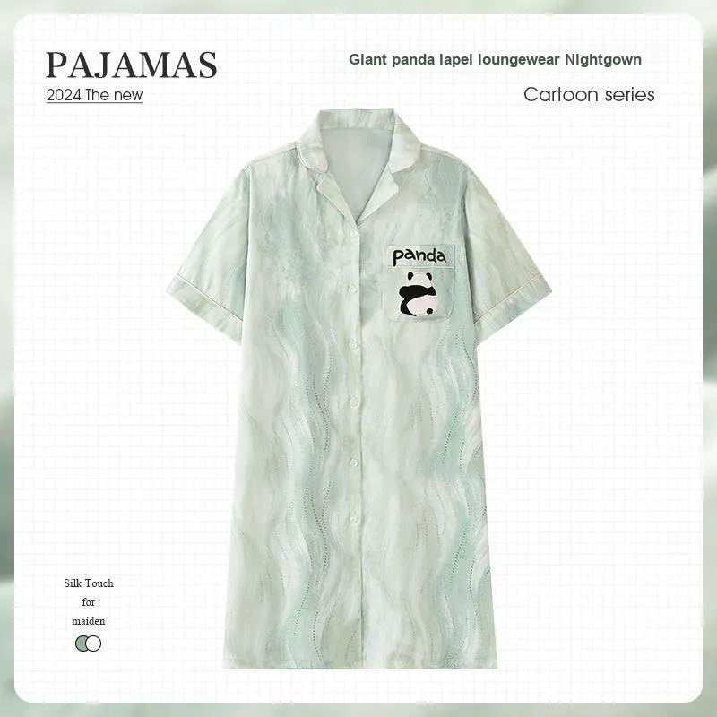 Han Ziduo Nightgown Women's Mint Green-1