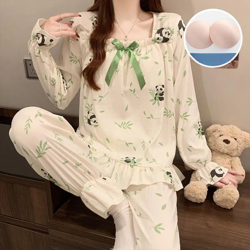 Lan Miao Pajama Set Women's Image Color-1