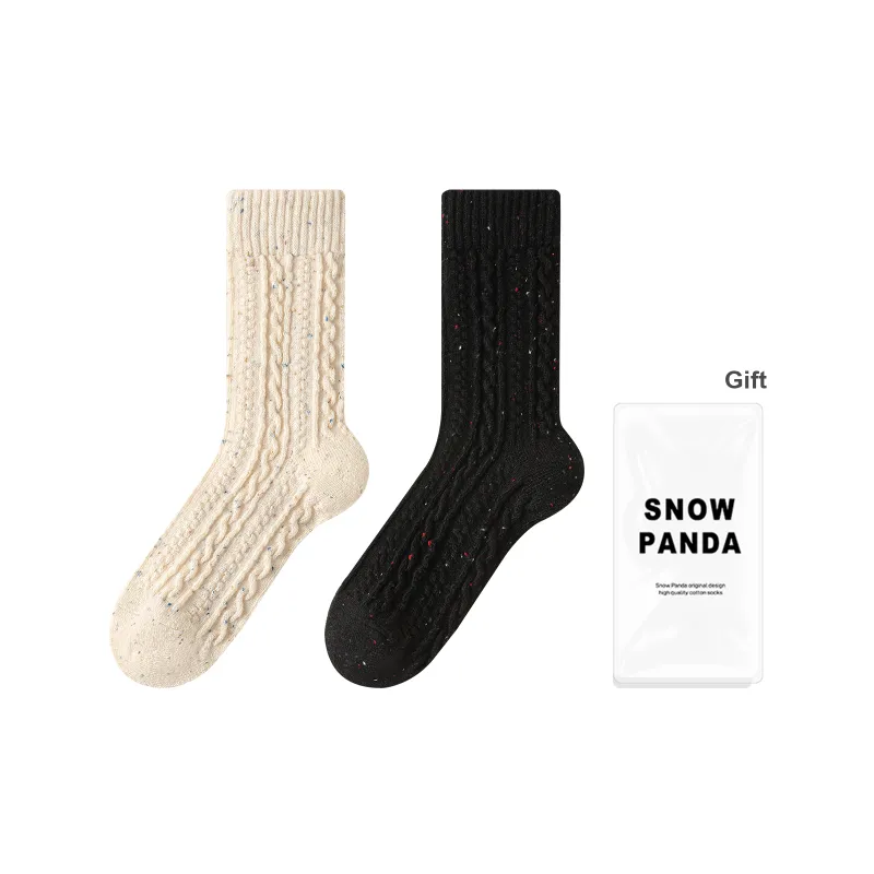 XXLLG Mid Calf Socks Women's Gift Box 2 Doubles-10