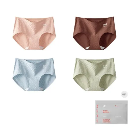 MIIOW Trend Party Series Underpants Women's Shopping Bag 4 Pack