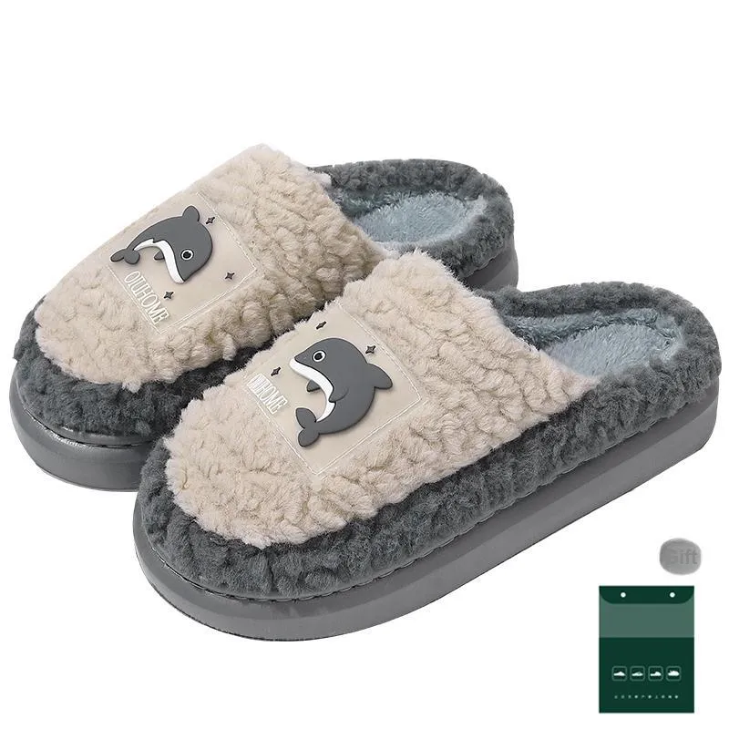 An Shangfen Men's Fuzzy Slippers Home Slippers-4