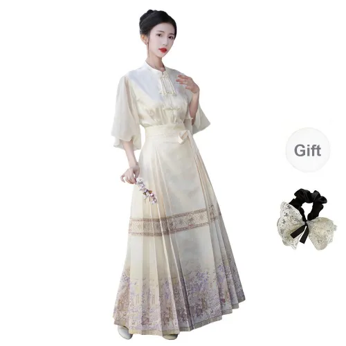 PAVEA Two Piece Skirt Sets Women's Two Piece Set+Hair Tie Includes