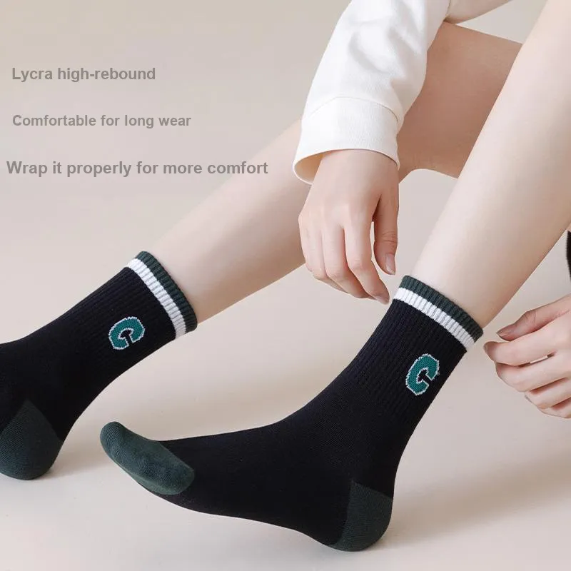 Lan Miao Mid Calf Socks Women's 10 Pack-11