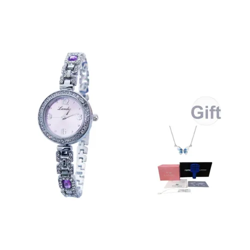 LANDU Beautiful World Collection Кварцевые Механические Часы Женские Часы Синий Циферблат