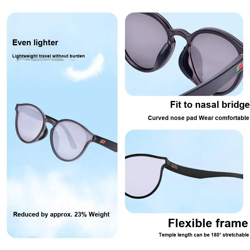 LUKI TR/Memory Plastic Round Sunglasses Kids'-5