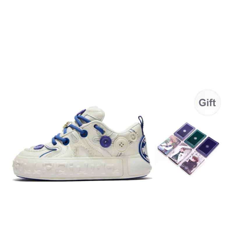 Palladium Cushioned Slip Resistant Low Top Skateboard Shoes Unisex Ecru-8