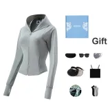 Gray (Gray Sun Protection Clothing+Gray Sleeve Covers+Face Mask+Sun Protection Hat+Socks+Sunglasses+Eyeglass Case+Camisole)