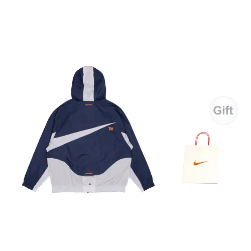 Nike Jackets Men Navy Blue Jackets+Gift Bag