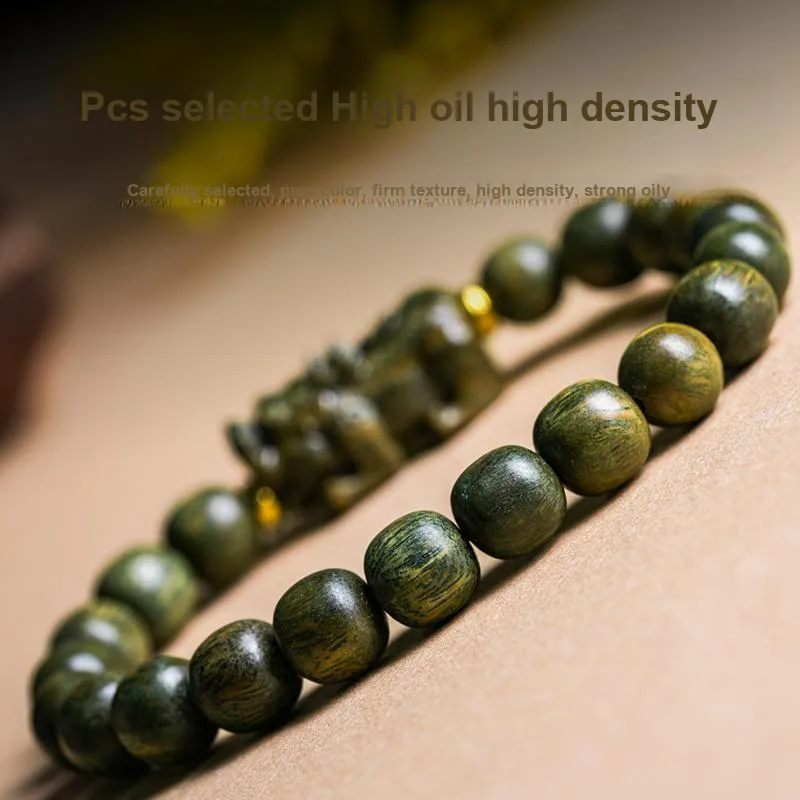 GUMUJIANG Green Sandalwood Bracelets Unisex-2
