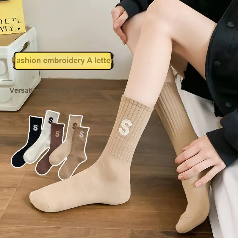 MIIOW Mid Calf Socks Unisex 5 Pack-1