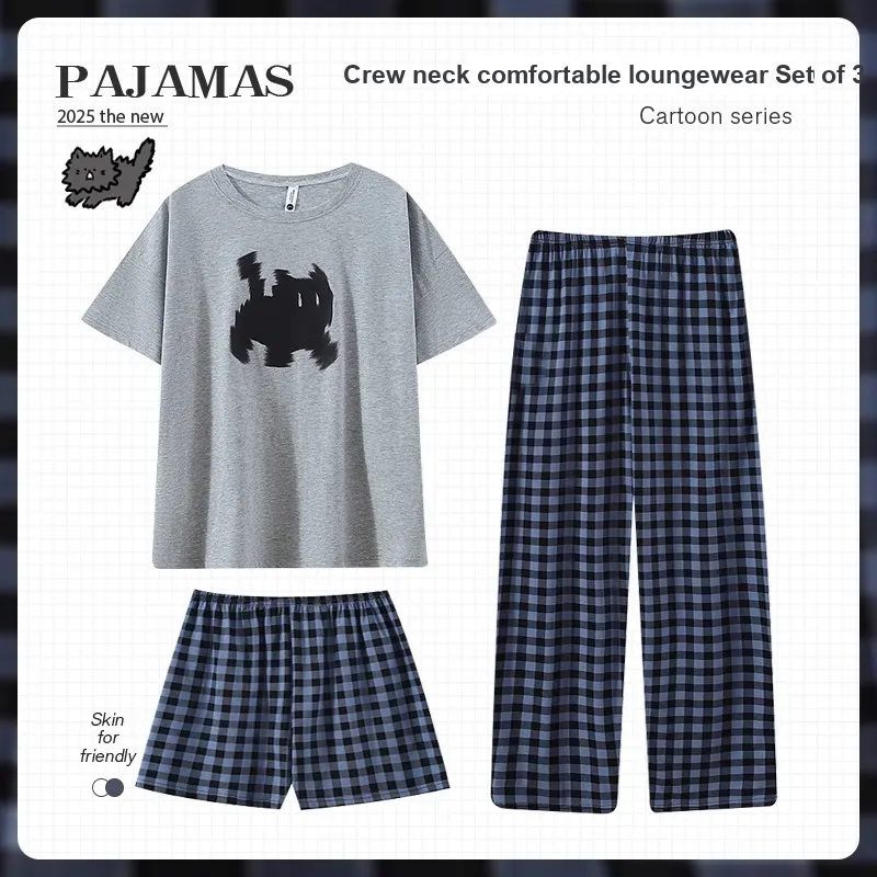 O'MESIK Pajama Set Women's Gray-1