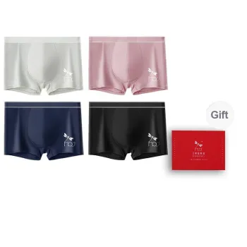 RED DRAGONFLY Cotton Panties Men's 4 Piece Gift Box Sets