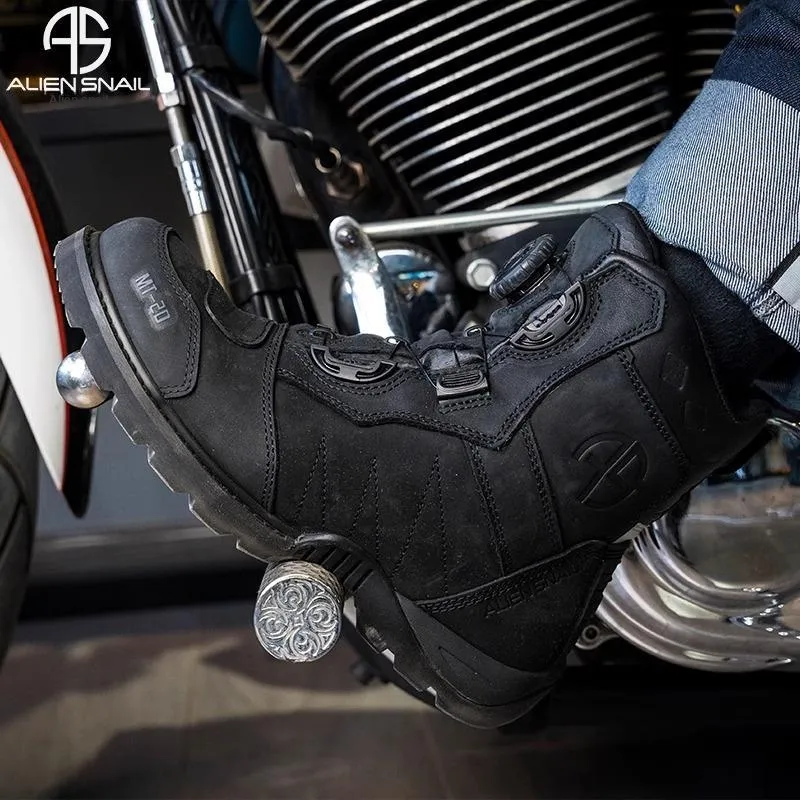 Alien Snails Wear-Resistant Protective Motorcycle Shoes Unisex-4