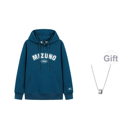 Mizuno Толстовка Унисекс Blue В комплекте с ожерельем