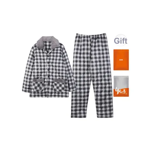 Gray Pajama Set Men's Pajama Sets Серый комплект пижам для мужчин