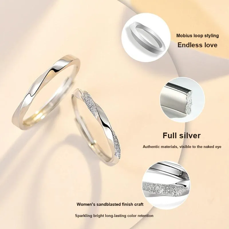 Yu Yin 999 Fine Silver Rings Unisex-7