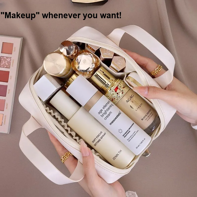 ZHIYIN Refined Portable Large Capacity Travel Skincare Storage Bag With Multifunctional Refill Pouch Make up Tools-4