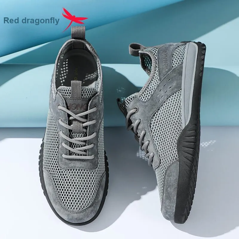 RED DRAGONFLY Summer Men's Casual Shoes Men's Low Top Comfortable And Breathable-3