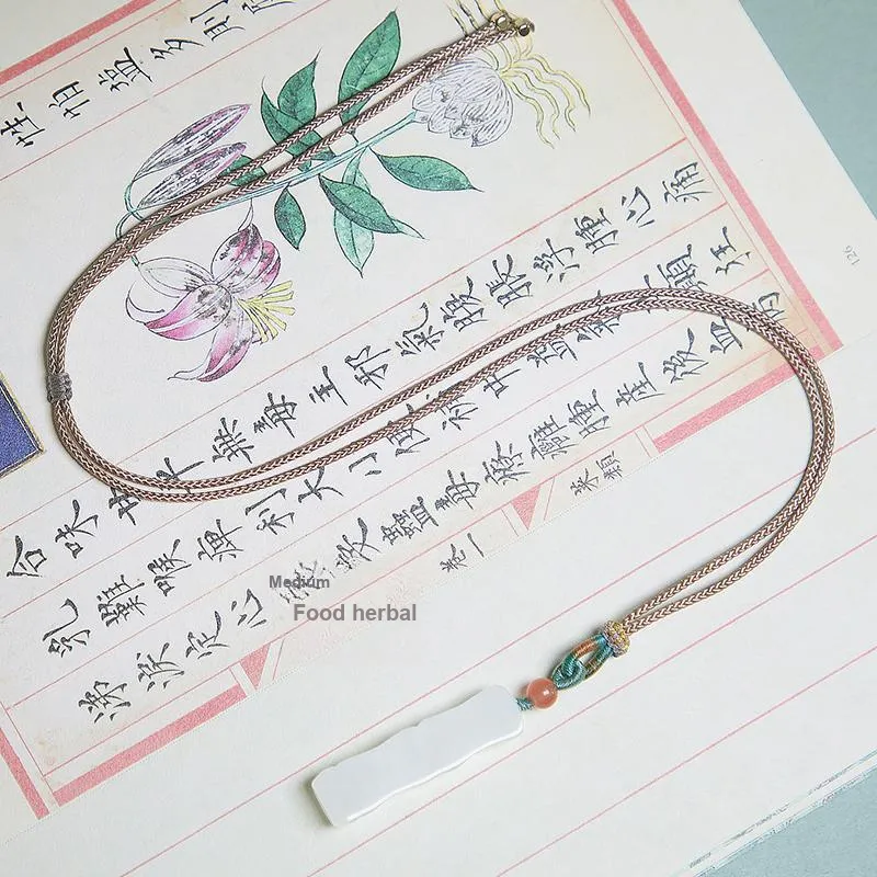 Ingenuity Hetian Jade Necklaces White Jade Unisex-5
