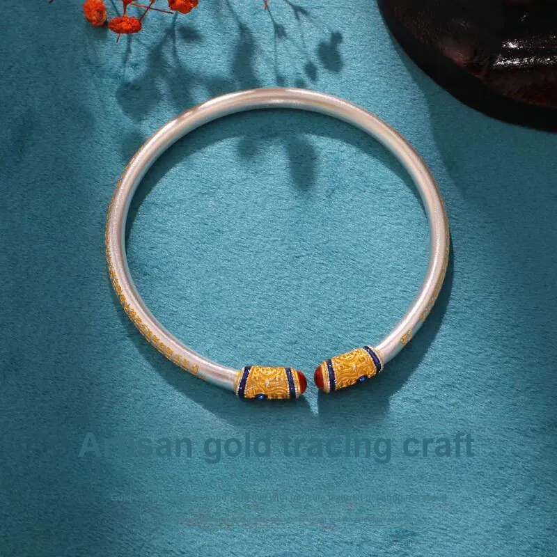 NSAOT 999 Fine Silver Sterling Silver Bracelets Women's-1