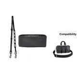 Black Acrylic Leather Strap 98-122cm+Keepall 25 Exclusive Liner