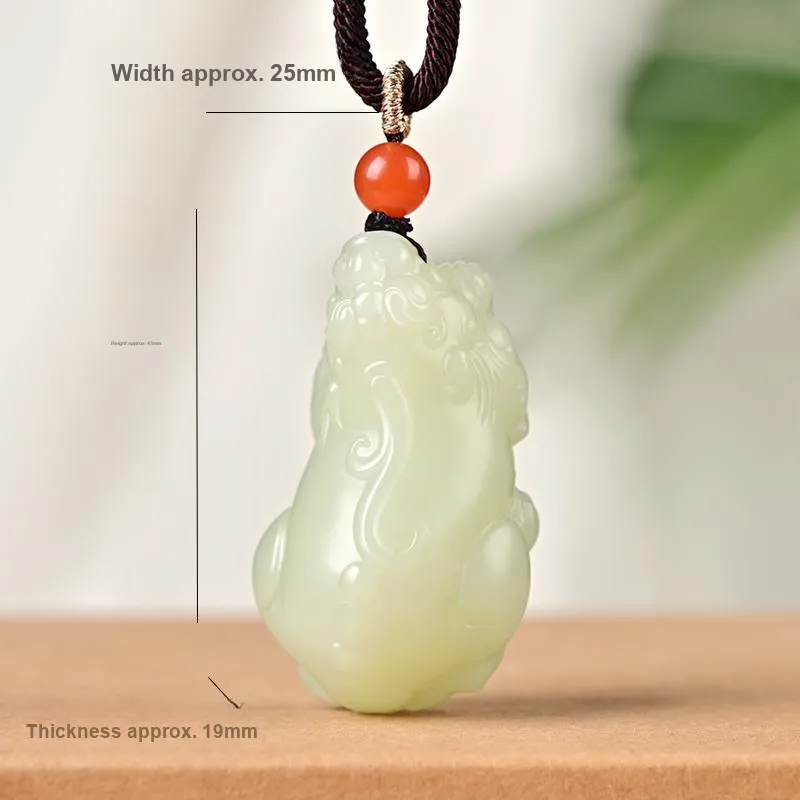 KUNYUYAO Hetian Jade Pendants Green Jade Unisex-24