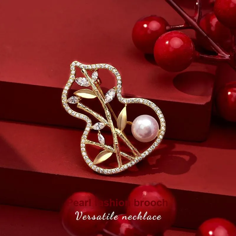 Mofei Pearl Brooches Women's-1