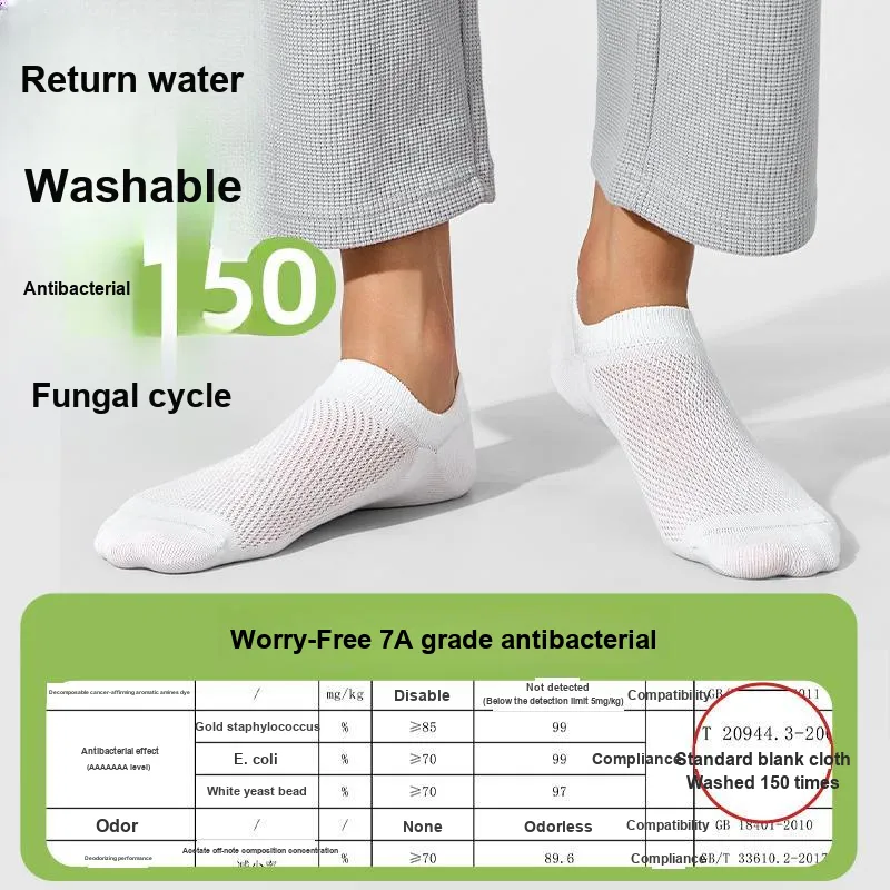 ZEROIN No Show Socks Unisex 5 Pack-29