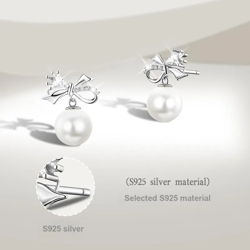 Disney S925 Silver Stud Earrings Women's-3