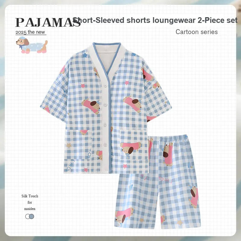 O'MESIK Pajama Set Women's Blue-1