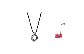 JOYDINNY Obsidian Jade Necklaces Unisex