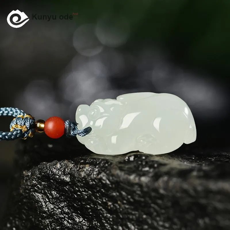 KUNYUYAO Pendants White Jade Unisex-3