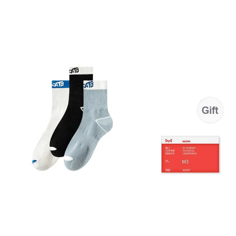 MIIOW Trend Party Series Mid Calf Socks Men's Shopping Bag Combo Set-6