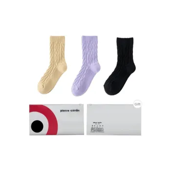 PIERRE CARDIN Mid Calf Socks Women's Box 3 Pack