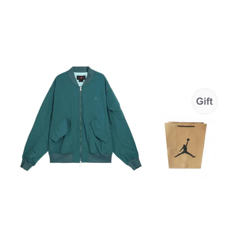 Jordan Jacket Unisex Peacock Green Shopping Bag Included-0
