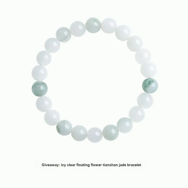 With The Heart Of The Jade Glutinous Jade Jadeite Necklaces Unisex-1