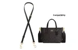 [Leather Strap]Black Crossbody Bag, Adjustable 90-120cm
