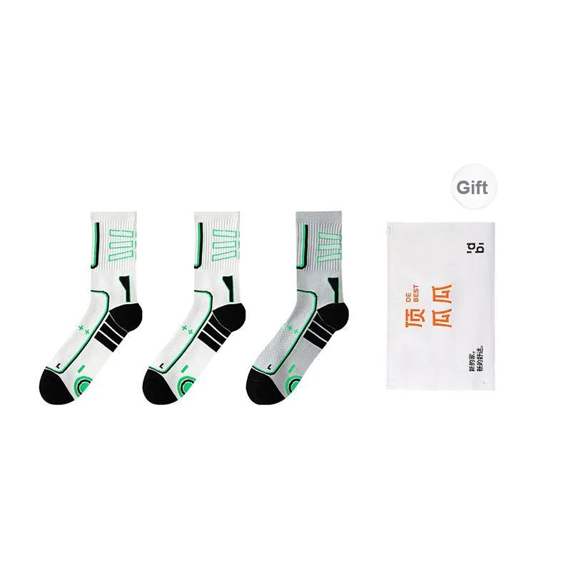 Top Melon Basketball Socks Men's Shopping Bag Combo Set-14