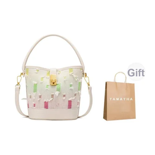 TAMATHA ПУ (полиуретан) Сумка через плечо Женская Экрю Черный