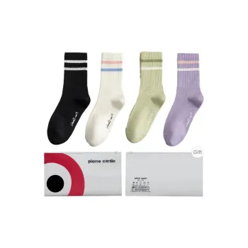 PIERRE CARDIN Mid Calf Socks Women's Shopping Bag 4 Pack