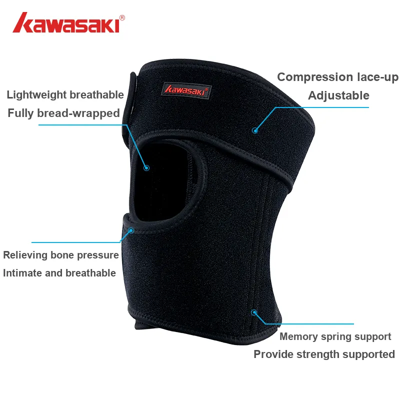 Kawasaki Knee Pads Running Unisex Polyester, Elastane-3